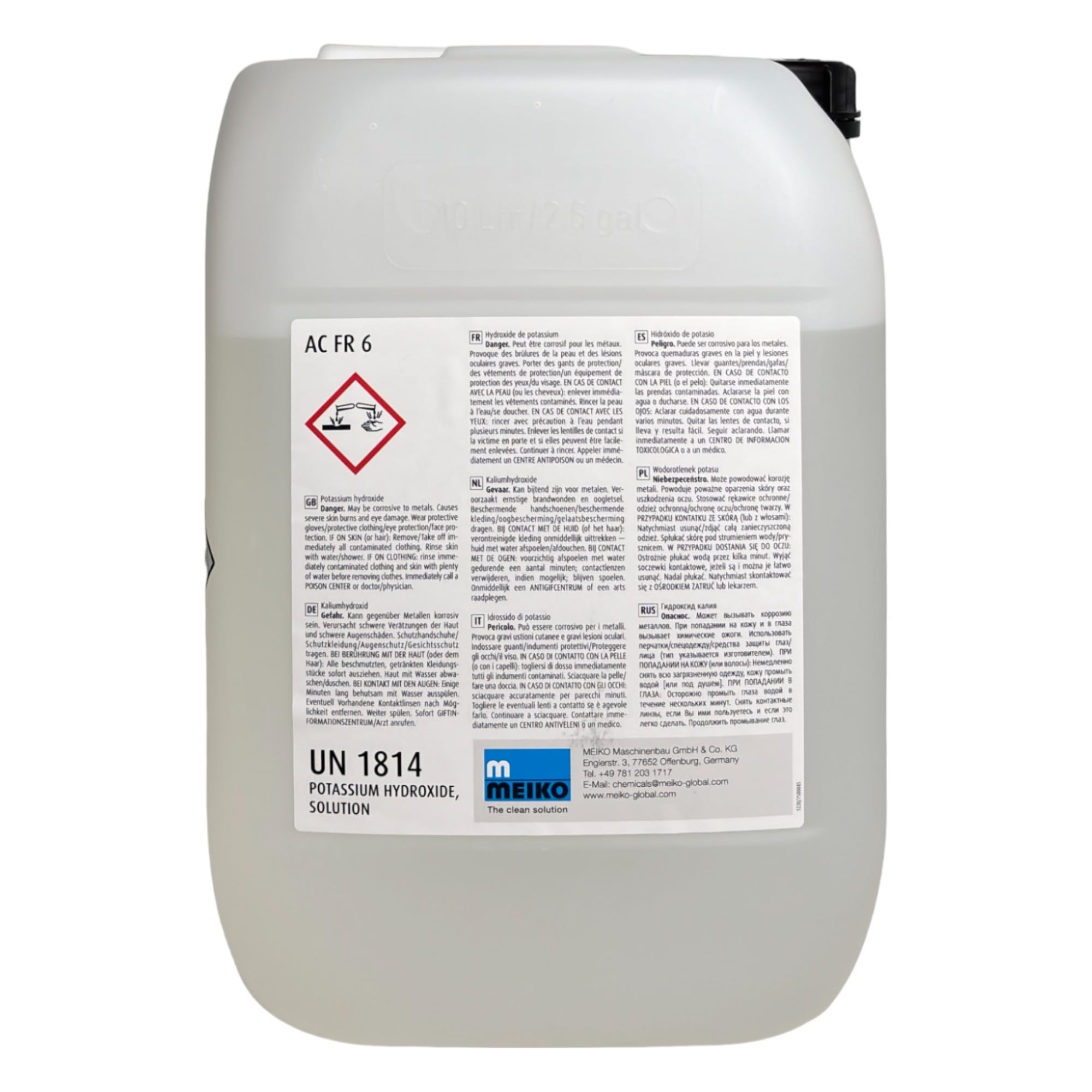 Meiko ACTIVE FR G 12kg flüssiger Spezialreiniger für Gläser