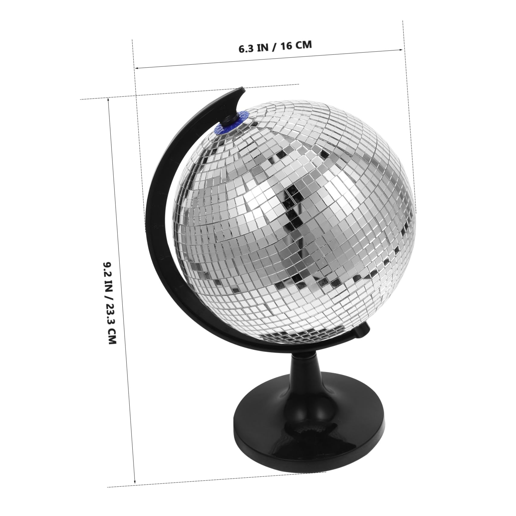IMIKEYA Big Disco Ball Light up Globe Ornaments for Party Office Home Disco Decor Table Centerpiece Decorative Spinner