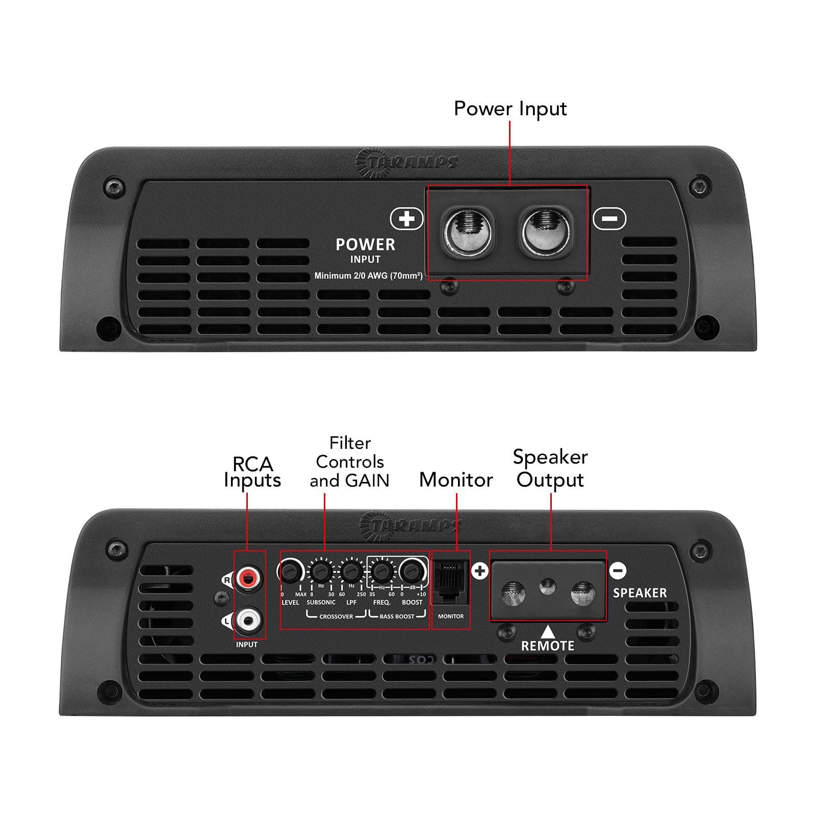 taramps タランプス HD5000 Class D 1OHM アンプ送料込 Amazon.co.jp: Taramps Bass 5k 5000ワット Rms カーオーディオアンプ