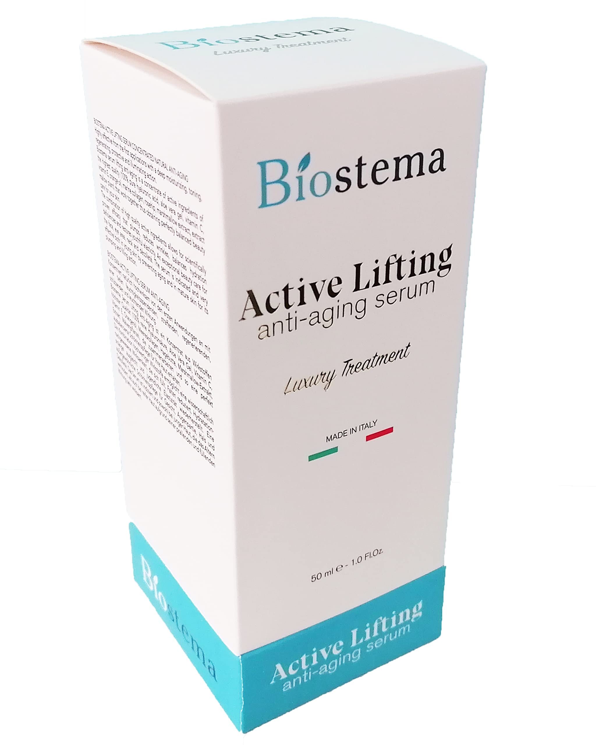 Siero Antirughe con Acido Ialuronico Aloe Vera e Collagene Marino - Made in Italy - Siero Anti Rughe Anti-Age Viso Collo Décolleté Contorno Occhi - Antirughe Idratante per ogni Pelle (50 ml)