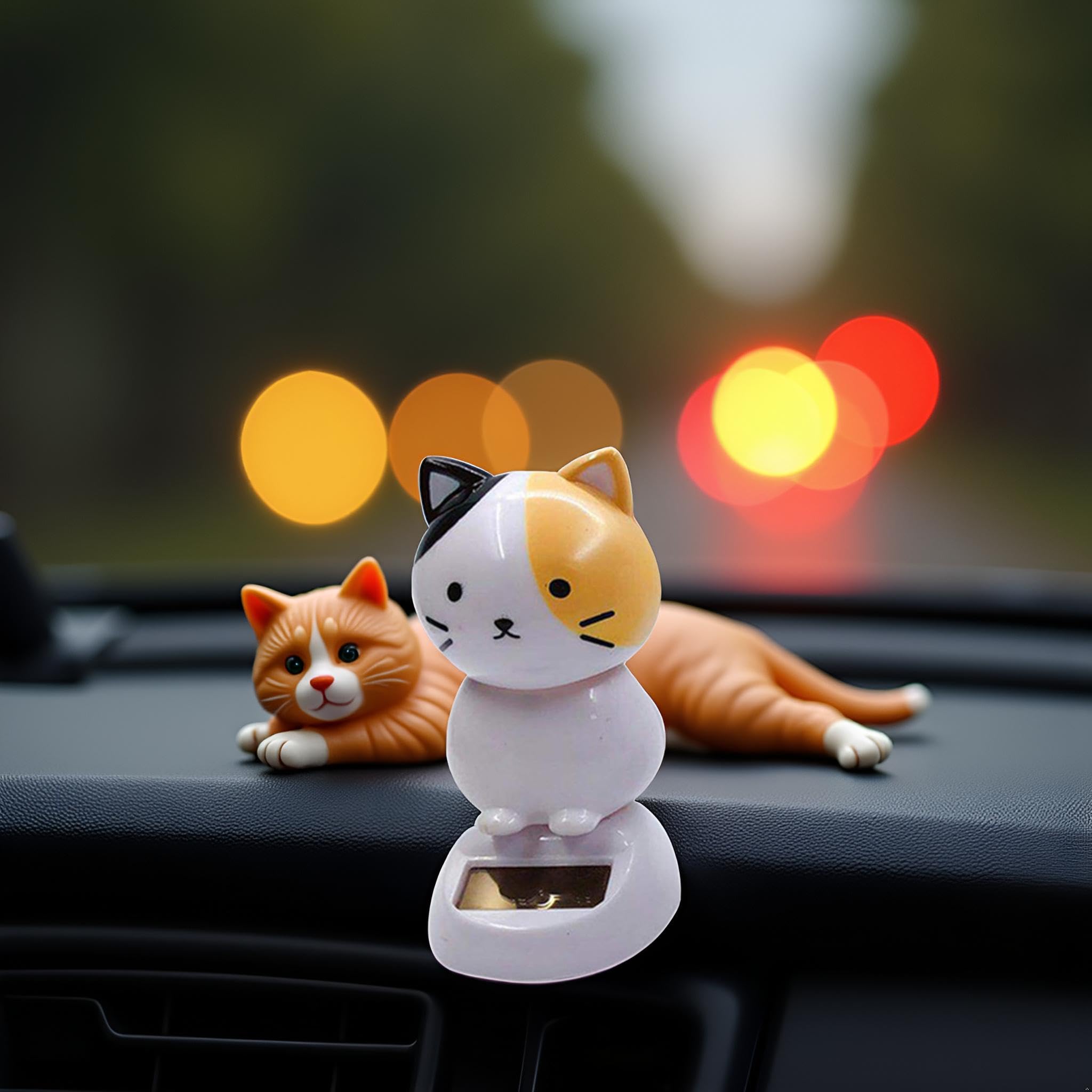 Auto Dashboard Decoraties, Schuddende Kop Kat Met Bobbel Voor Auto