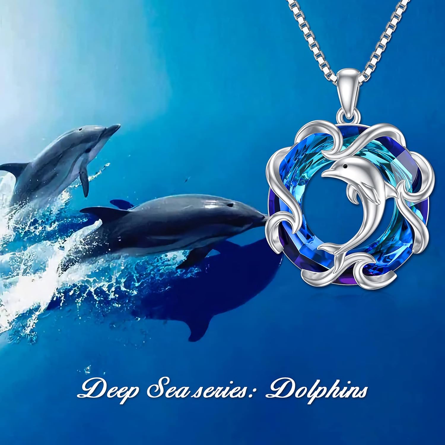 TOUPOP Sea Turtle Necklace for Women Sterling Silver Ocean Theme Crystal Pendant Jewelry Summer Beach Gifts for Marine Animal Lovers - Image 6