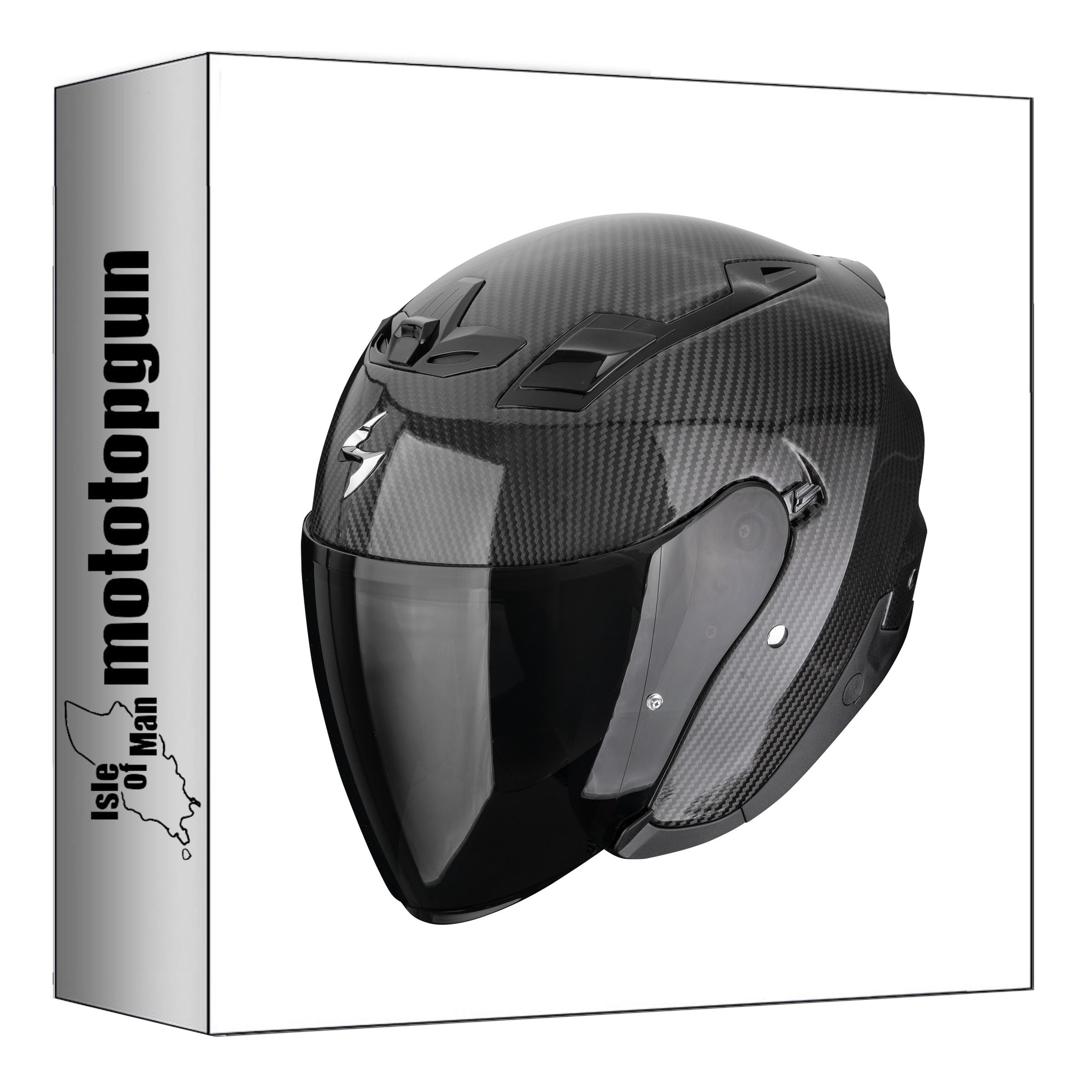Scorpion Casque Jet pour Moto exo-z1 Carbon Solid Noir Taille l mototopgun 123-261-03-05