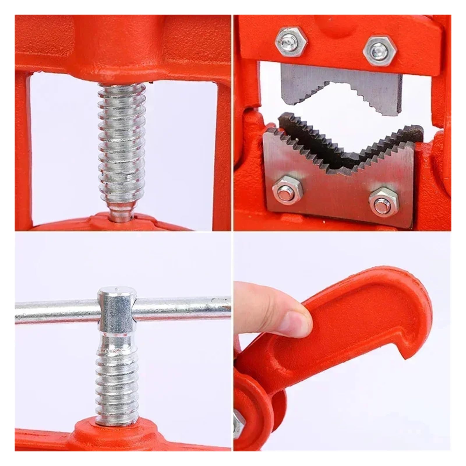 Prensa para mangueras agrícolas Pinzas for tuberías de agua de alta resistencia, pinzas de presión for banco de tuberías pesadas, pinzas de marco de pórtico de sujeción manual for tuberías(2)