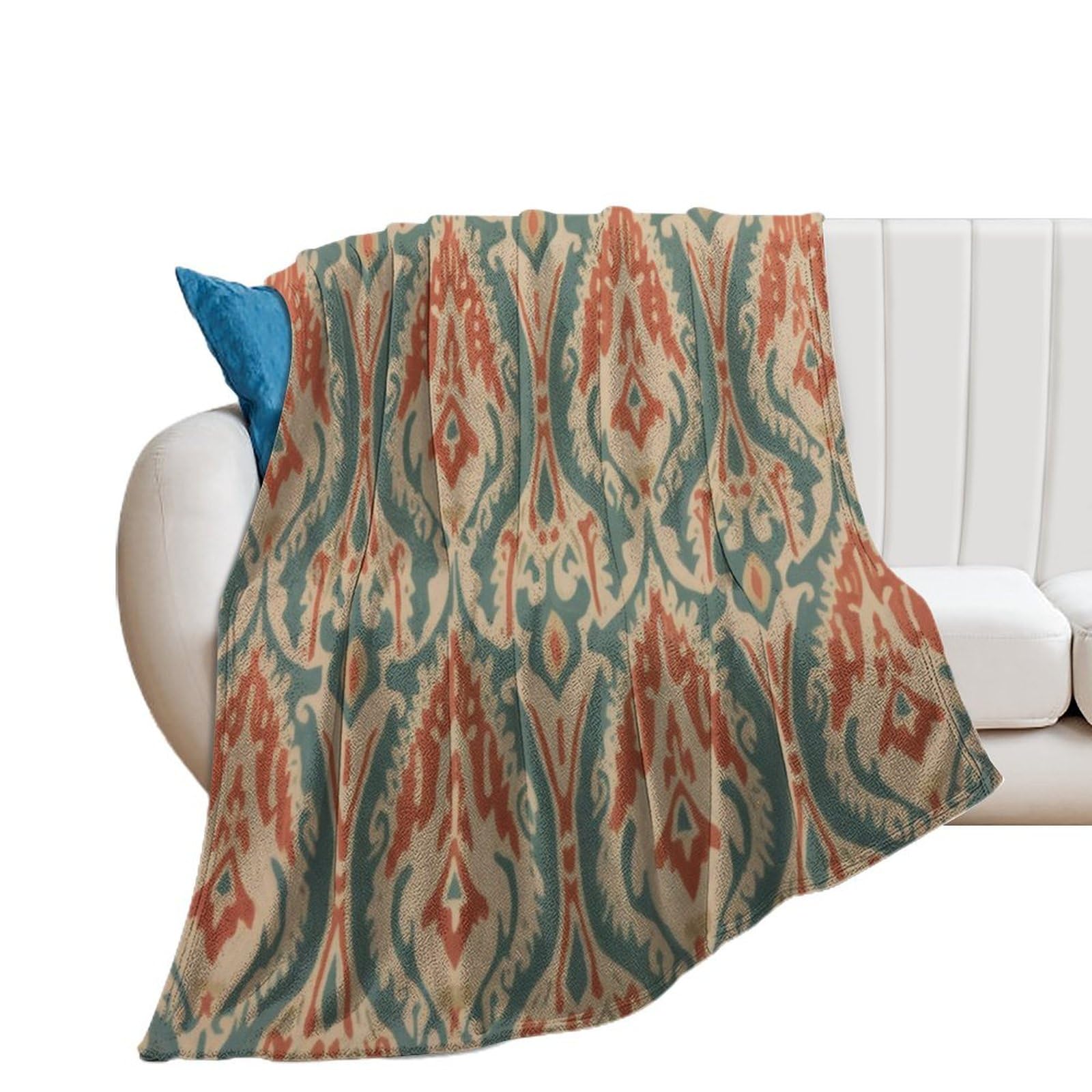 Jeté de lit super doux motif gourde pour des soirées cocooning sur le canapé