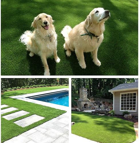 Miniatura 6 de Pasto artificial (2532 de pulgada20 mm de altura), tamaño personalizable de 1 pie, 2 pies, 3 pies, 4 pies, 5 pies, 6 pies, 7 pies, 8 pies, 9 pies,