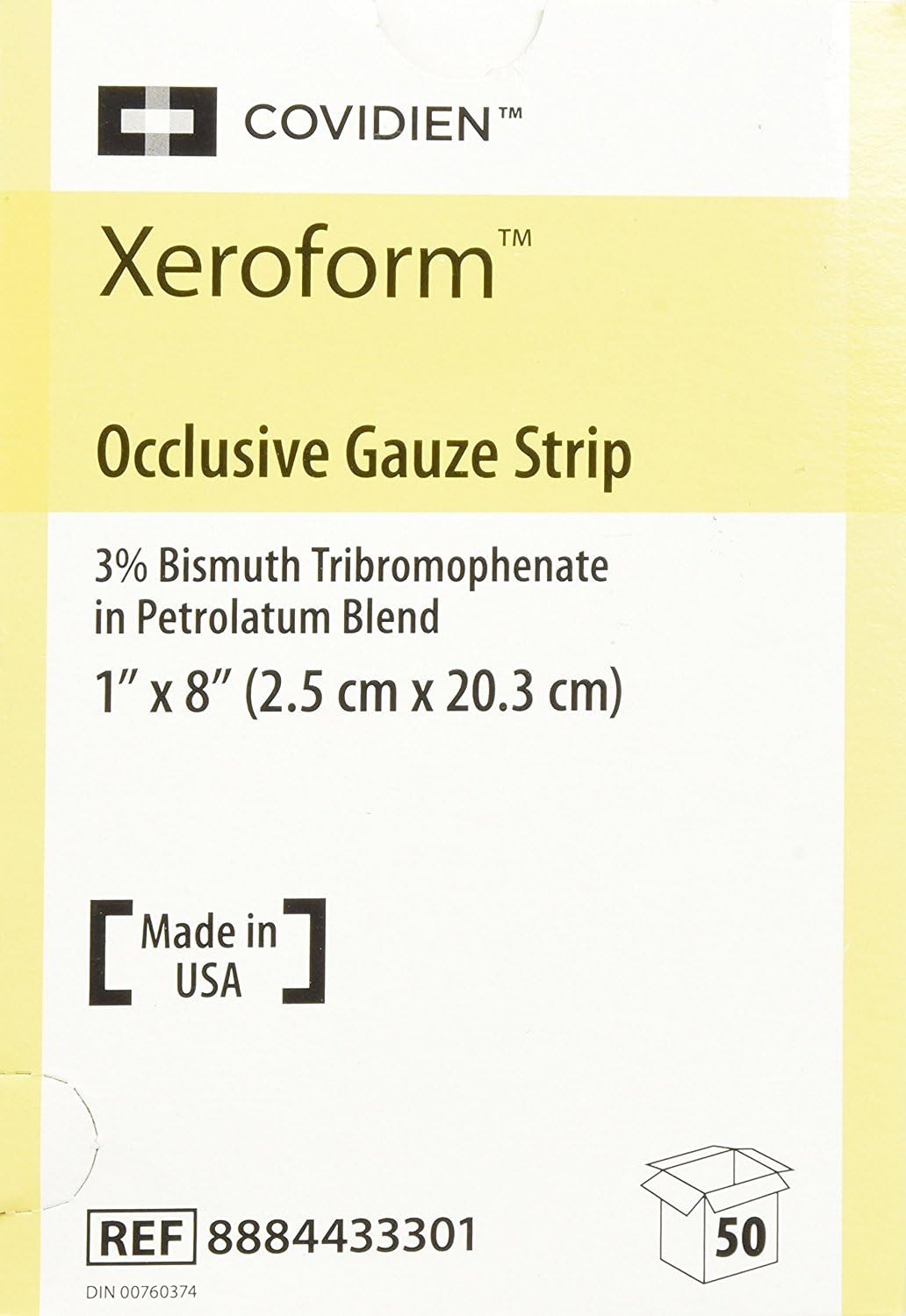 Petrolatum Gauze Dressing 1" X 8" Patch Peelable Foil Packs 50/Bx