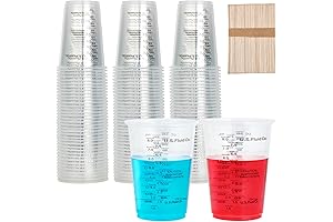 100-Pack Plastic Measuring Cups for Precise and Convenient Mixing
