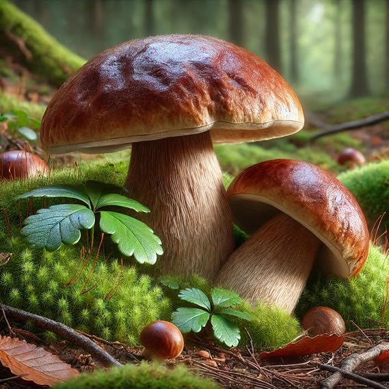 Porcini Mushrooms Spores/Boletus edulis/Non GMO/Heirloom