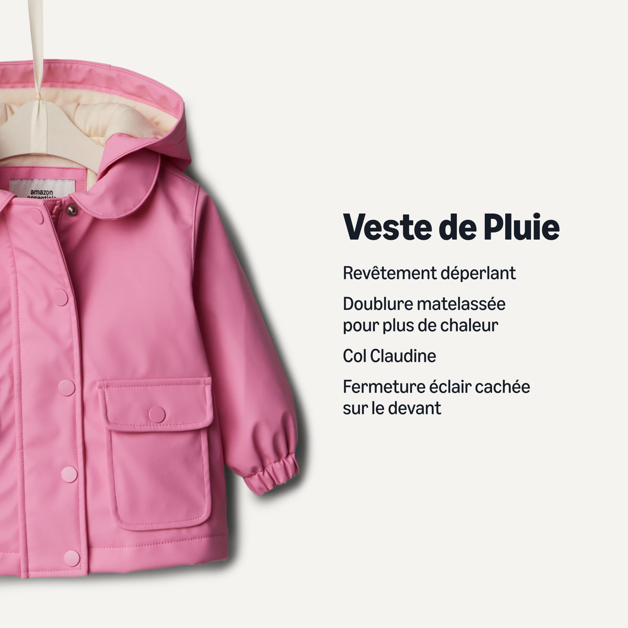 Amazon Essentials x Sofia Grainge Veste de Pluie Déperlante Bébé et Fille