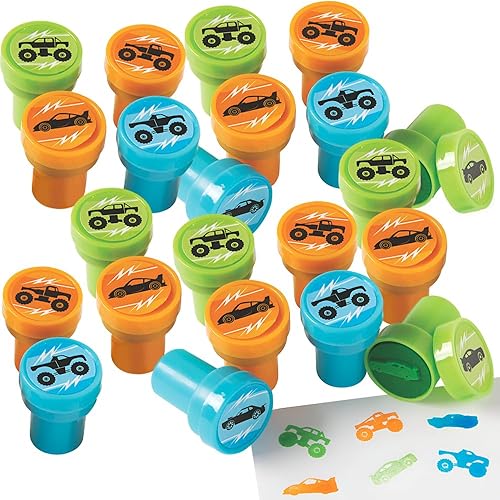 SELLOS DE COCHES Y CAMIONES - Papelería - 24 Piezas