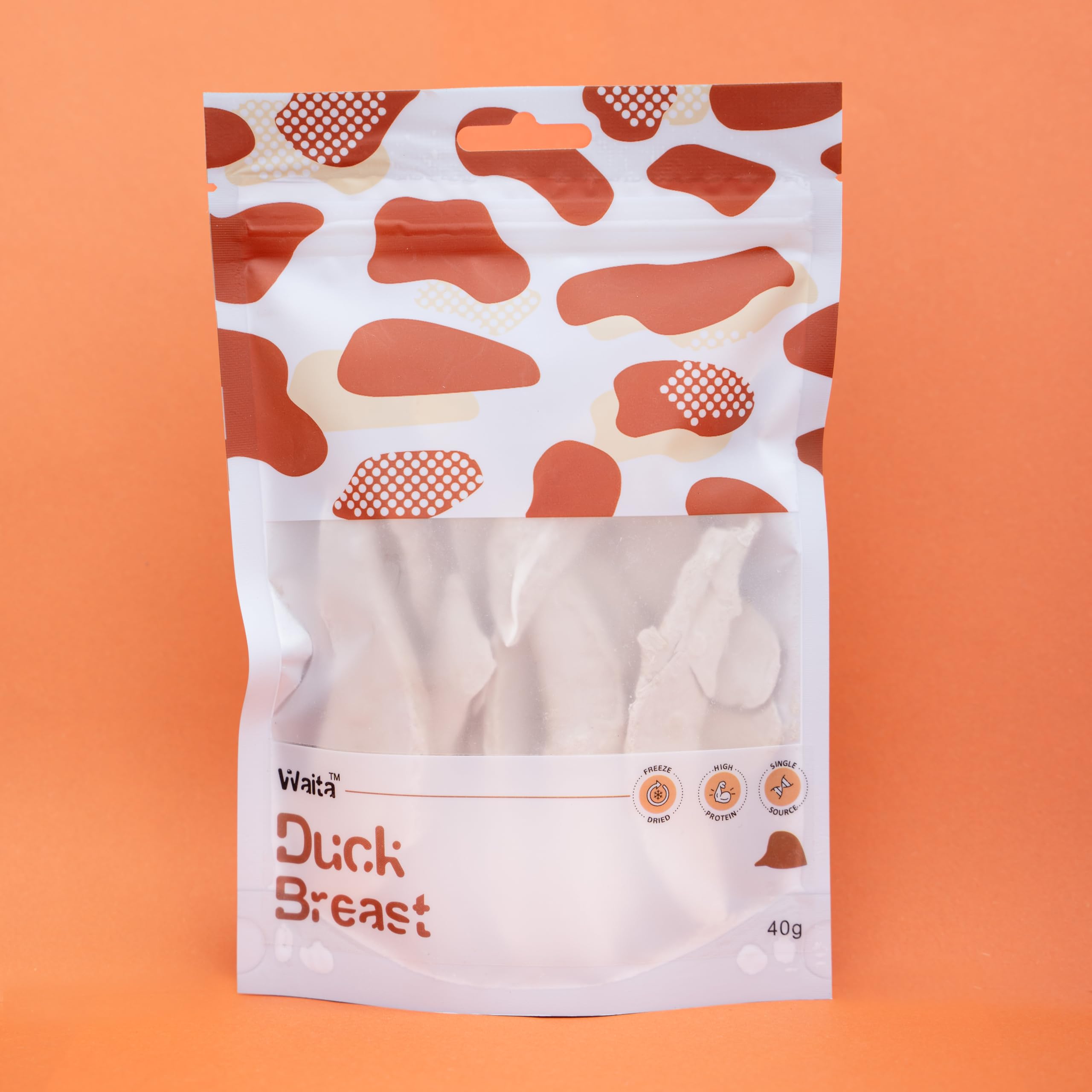 Freeze-Dried Duck Breast Famliy Pack for Cat Treats Pets Dog Treats Natural Fresh Cat Food And Dog Food 40g*3Bag โ image 1
