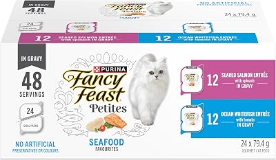 Fancy Feast Petites Wet Cat Food, Seafood Favourites 79.4g (24 Pack)