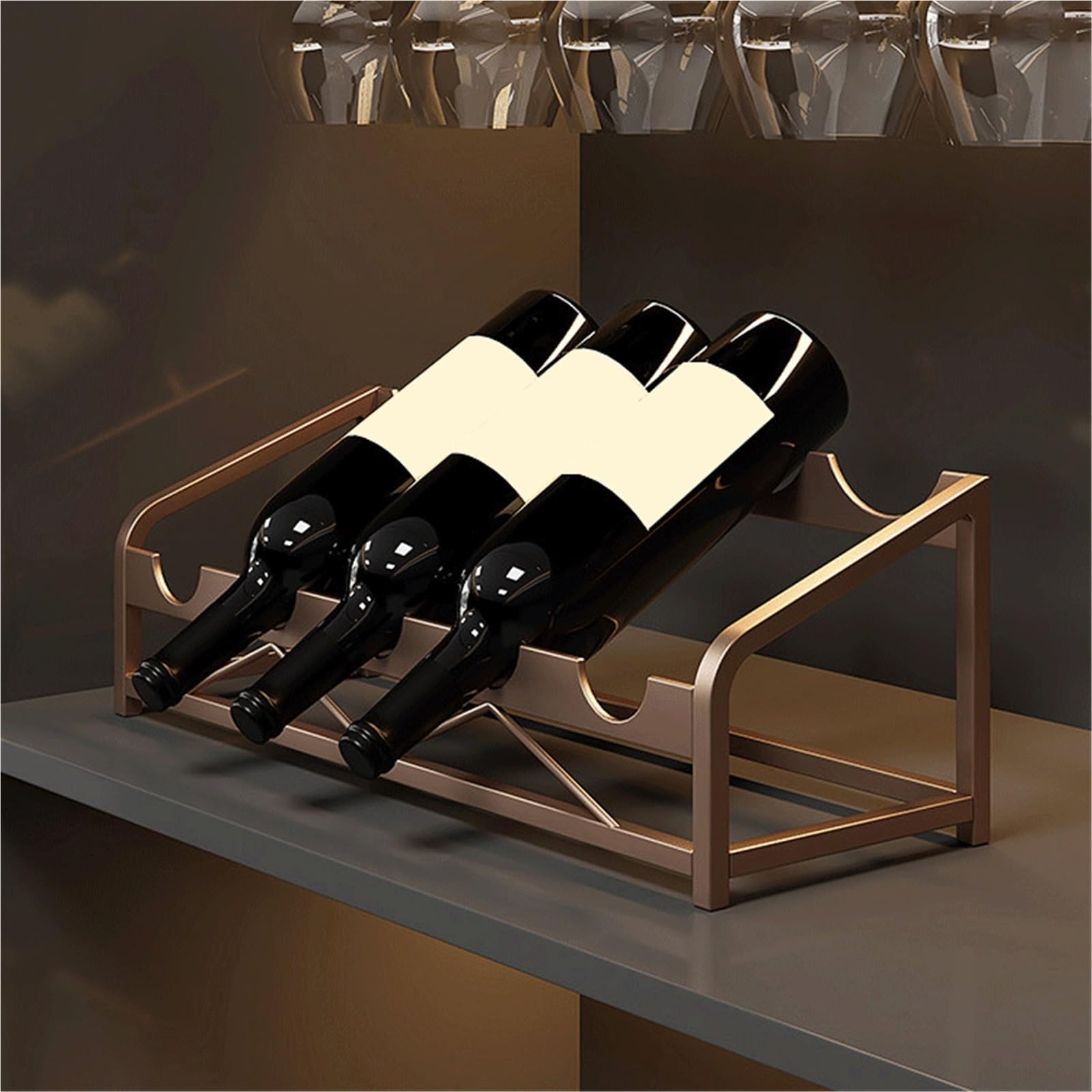 Stojak na wino Stojak na czerwone wino Dekoracyjny stojak do przechowywania pionowej szafki na wino