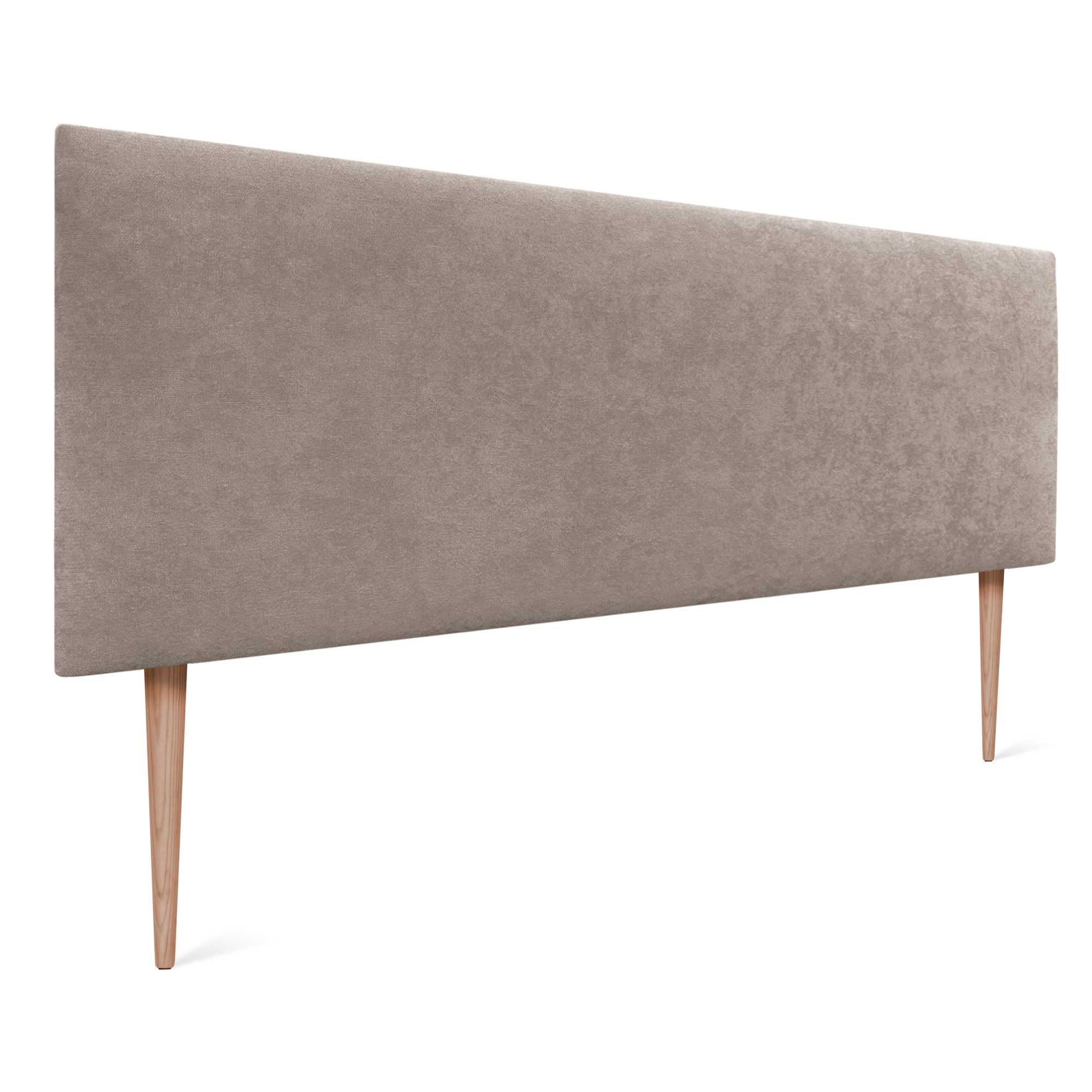 DHOME Testiera Letto Imbottita In Tessuto AQUALINE Grigio – 90x105cm Con Gambe, Lusso E Antimacchia