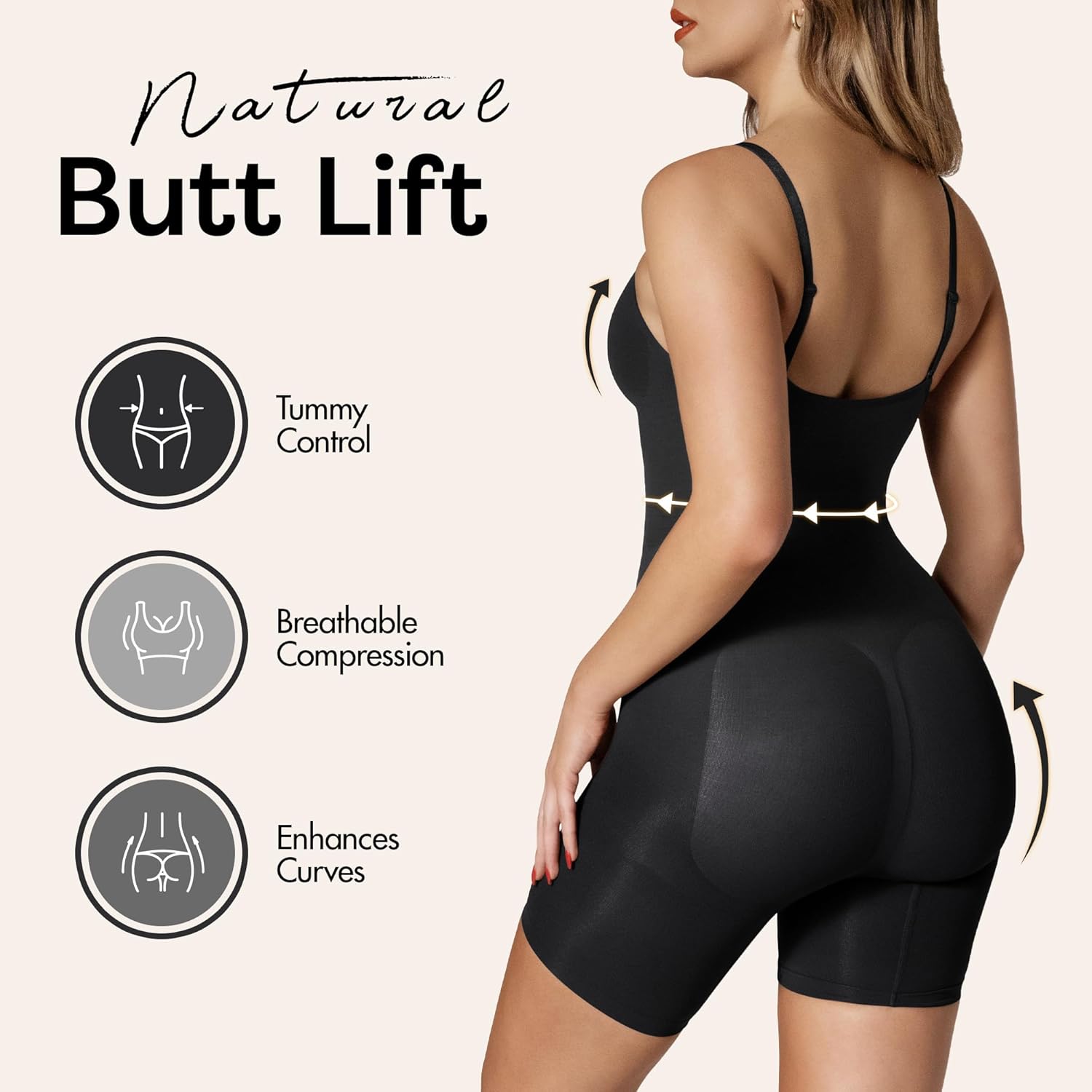 Shapewear Tummy Control Bodysuit Thong or Brief: Sculpting Shaper Tank Top Bodysuits & Snatched Waist Body Suit - Image 3