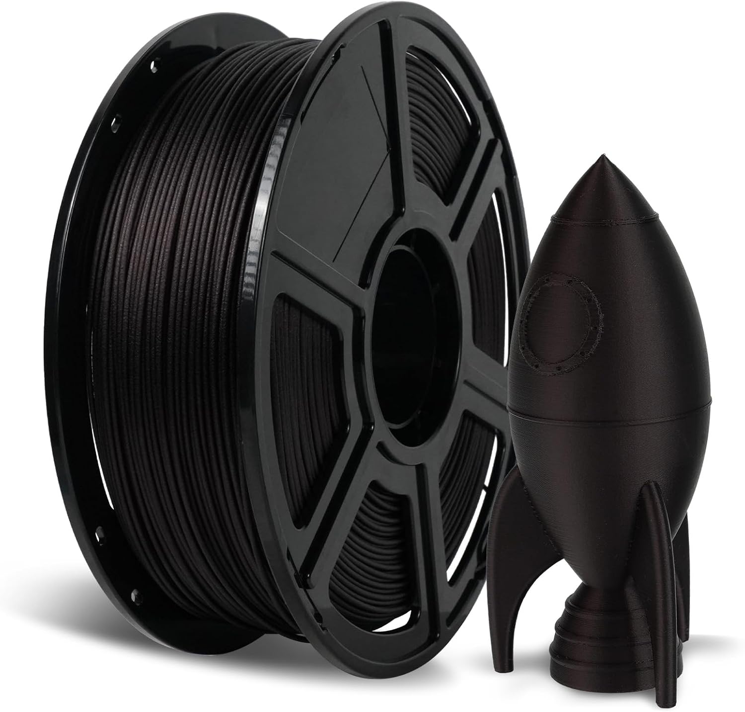 FLASHFORGE Carbon Fiber PETG Filament 1.75mm Marsala, Reinforced 3D Printer Filament 1kg, Lightweight & High-Strength PETG-CF Filament, Strong & Easy to Print