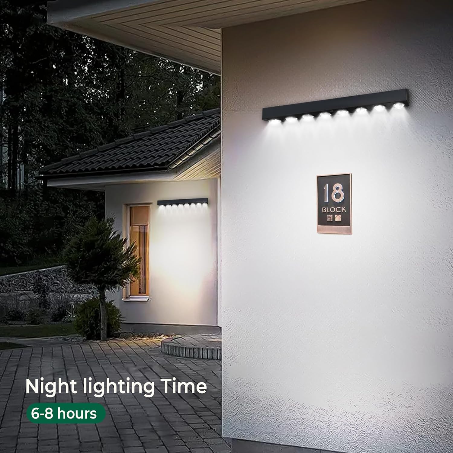 Solar Real Estate Sign Posts Lights - Outdoor Dusk to Dawn Solar LED Signboard Lights for Outdoor Signs, Real Estate Sign Posts,House Number,Commercial Signs and More - Image 7