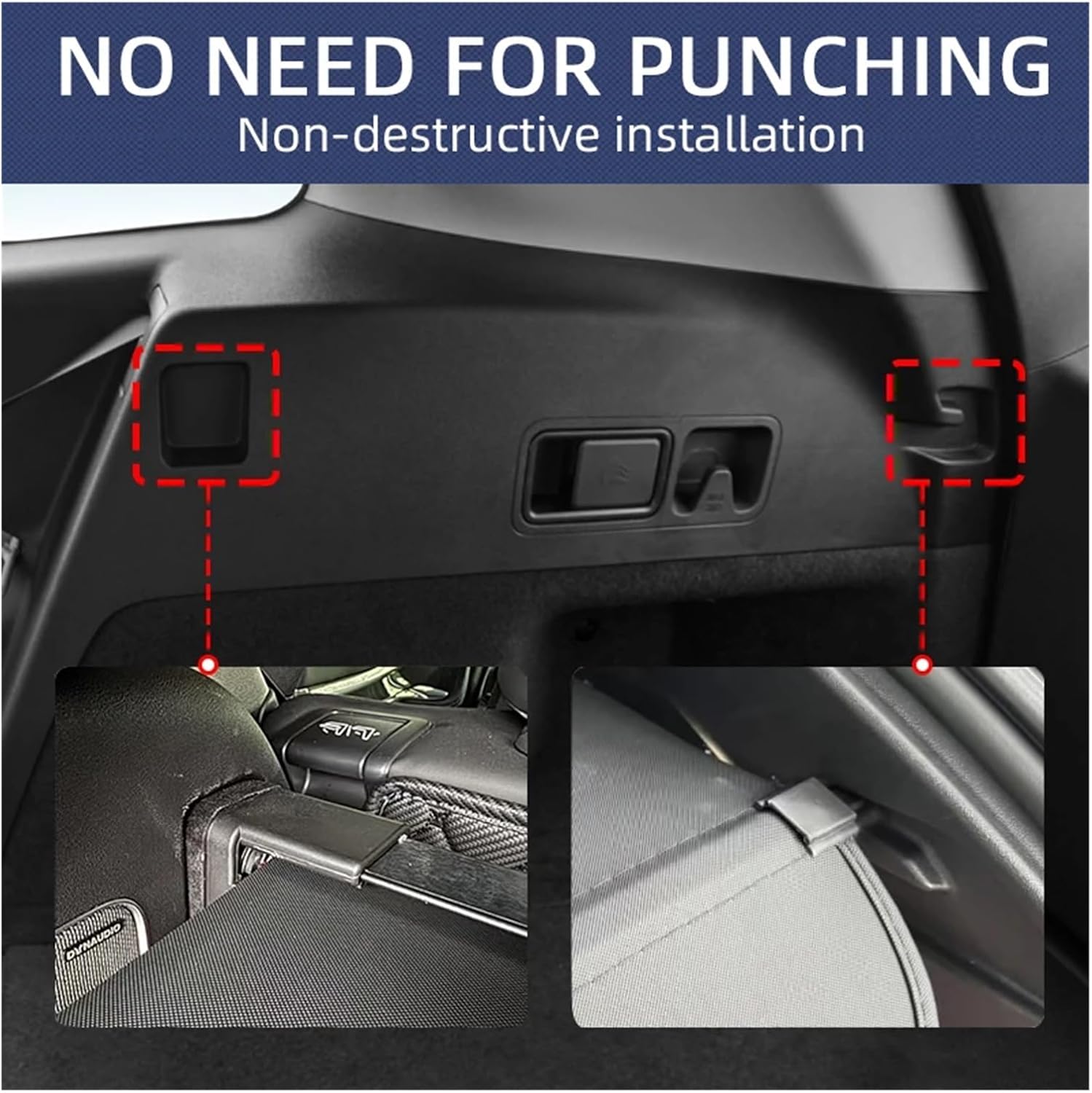 Compatible with BYD Seal 06 2025 Retractable Trunk Cargo Cover Parcel Rack Anti-Peeping Shield Privacy Auto Interior Accessories(Canvas)