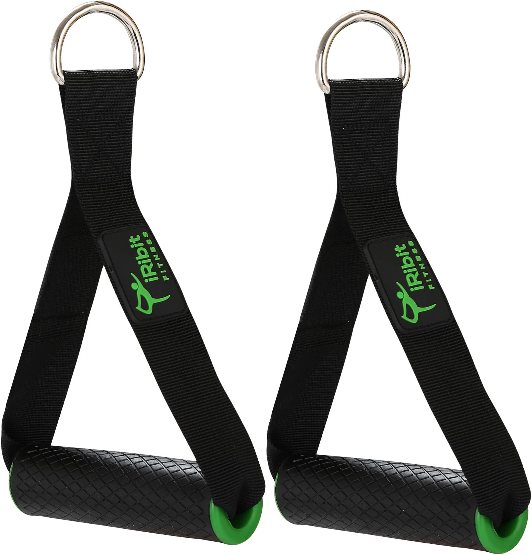 iRibit Fitness Professional Exercise Handles for Cable Machines and Resistance Bands