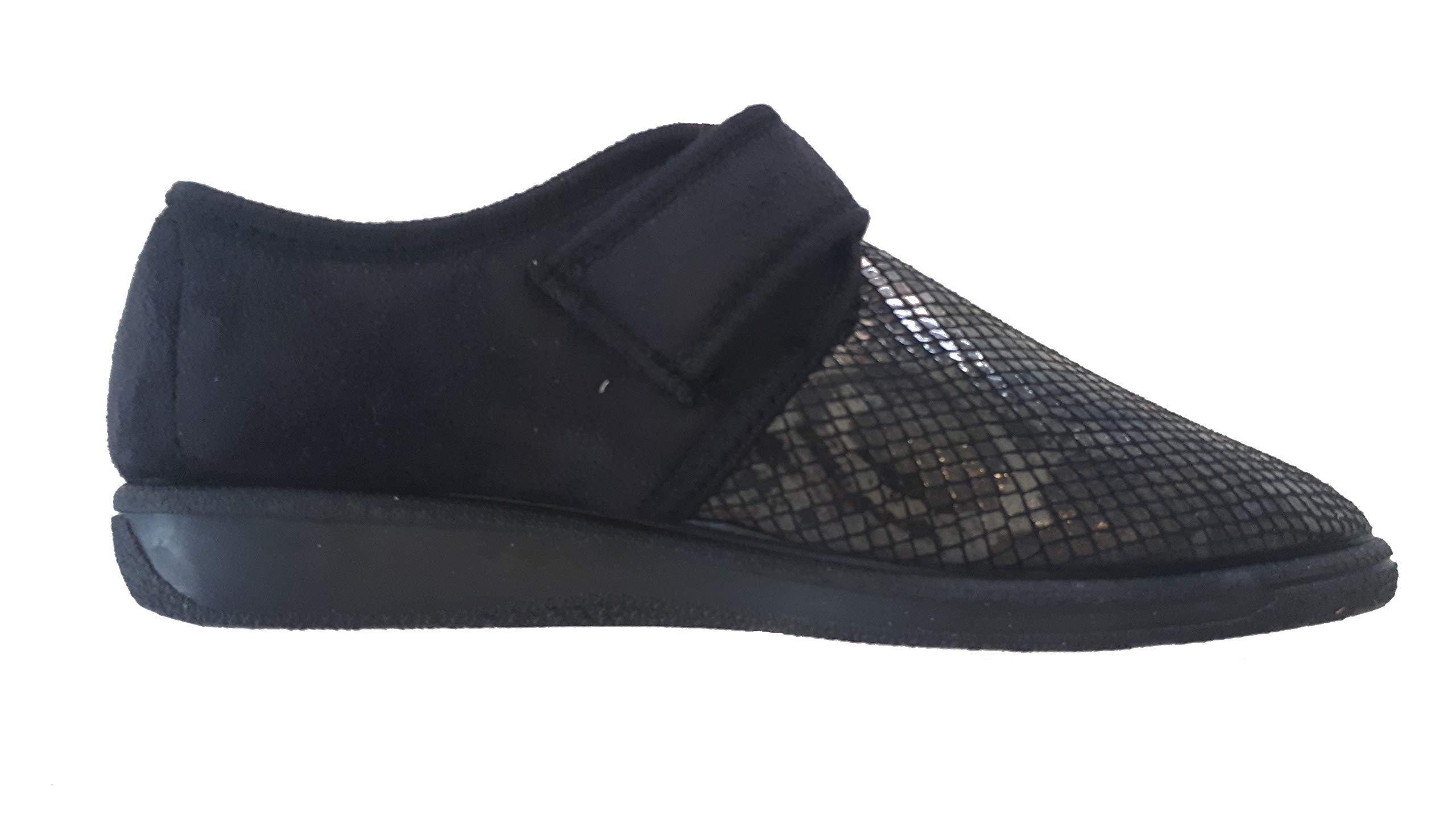 Hergos Scarpe H060, pantofole calde, pantofole riabilitazione, scarpe elasticizzate, scarpe riabilitazione