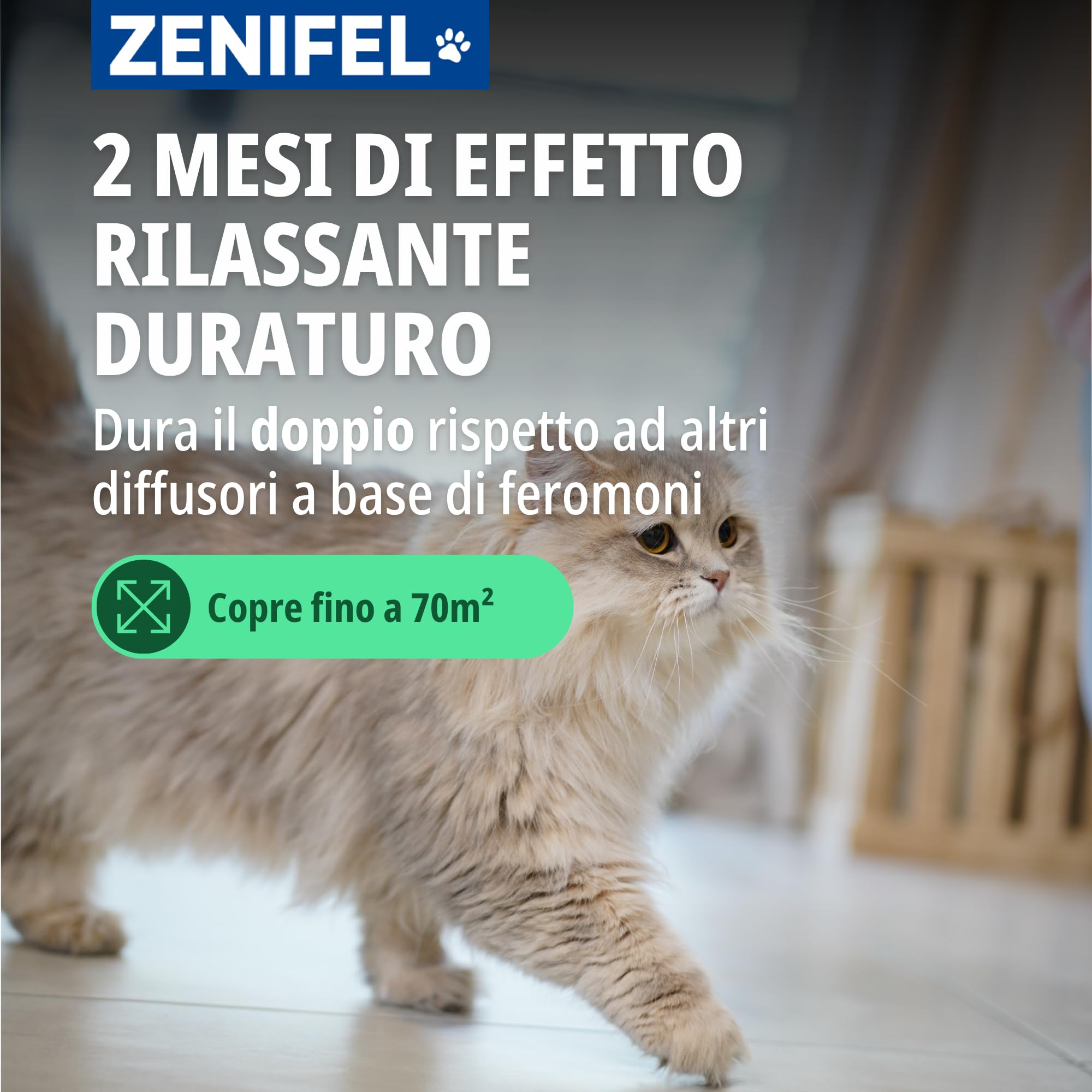 VIRBAC 230 gr, diffusore di feromoni calmanti in Gel, con Erba gatta, per comportamenti legati allo Stress