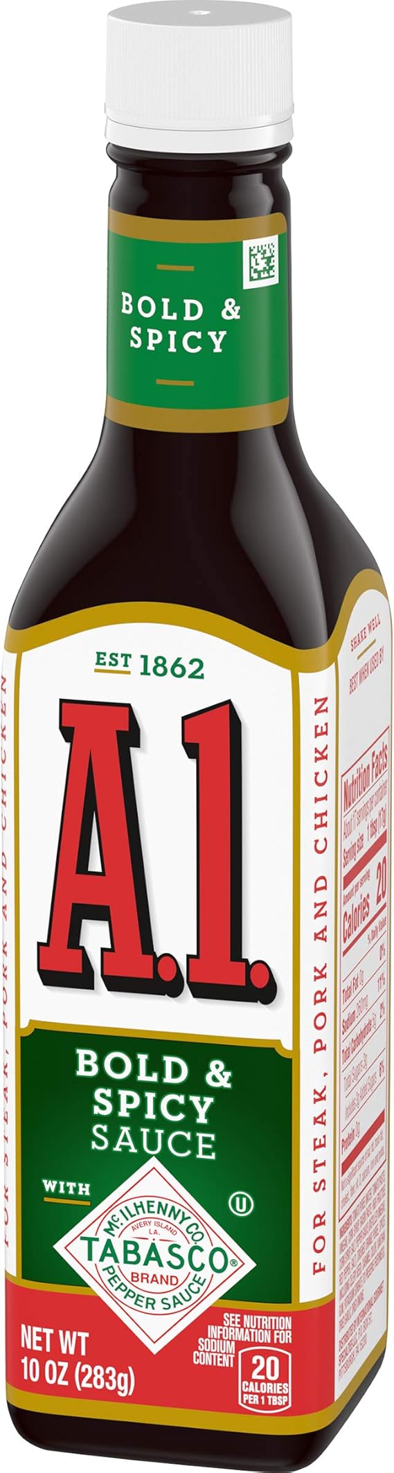 A1 Bold & Spicy Sauce with Tabasco Sauce 10 oz by A.1 ...