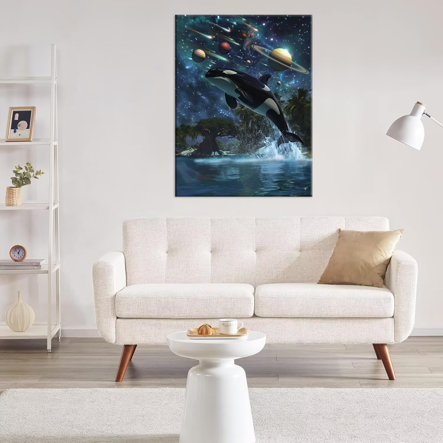 Hyupuanj Orca Planet zestaw do malowania diamentami dla dorosłych, 81 x 112
