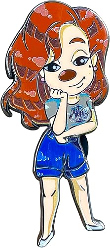 Rox Pin esmaltado Pin de solapa de aleación de zinc de 2 pulgadas divertidos pines esmaltados, pin de los años 90, niña de pelo rojo