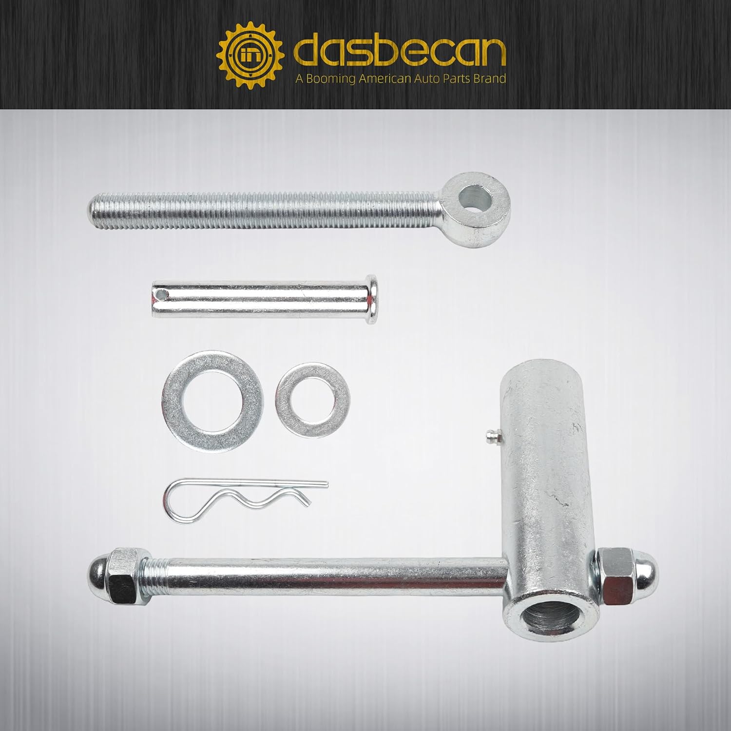 Dasbecan Dump Truck Tailgate Latch Compatible with TGL3410 TGL3410ST Steel Tail Gate Lock Assembly Replaces# TGL34SBR TGL3410HDW Silver