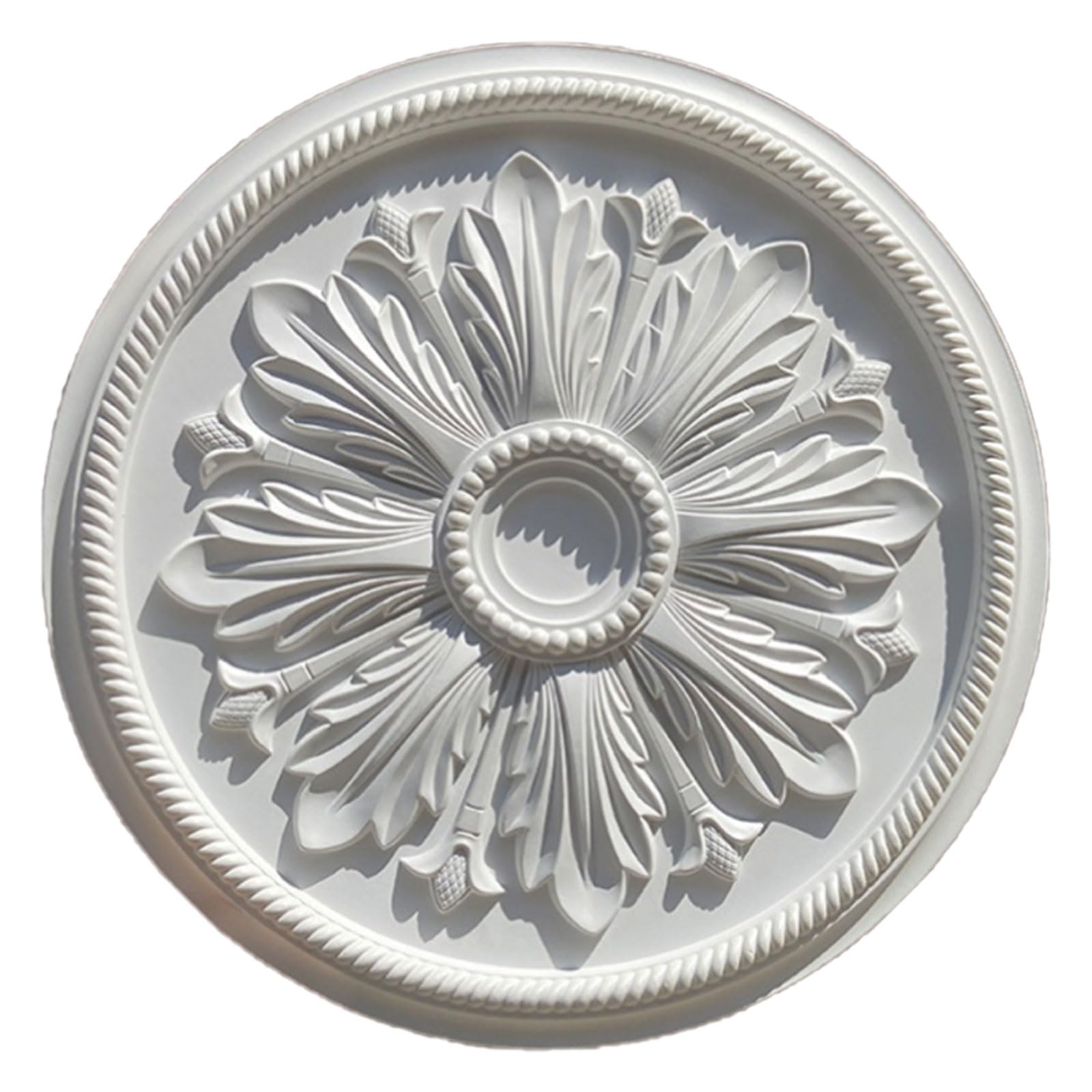 Foelanne White F Round Pu Ceiling Medallion White 29-62Cm(,61Cm)