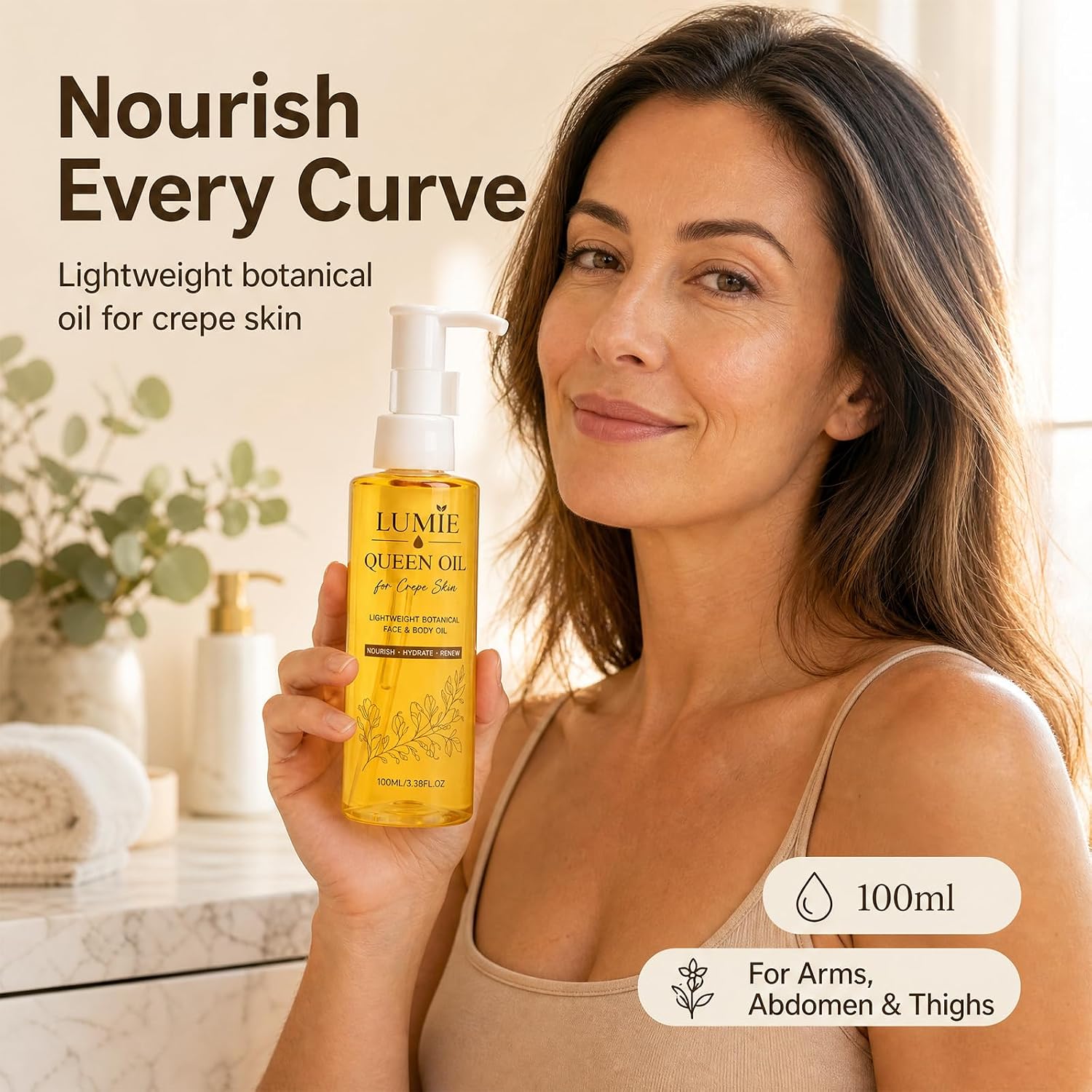 2026New LumieQueen Oil for Crepe Skin (1Pack) Botanical Body Oil