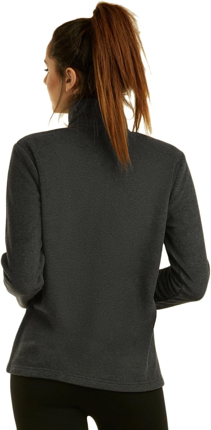 Sofra Women's Polar Fleece Full Zip Up Winter Jacket - Image 2