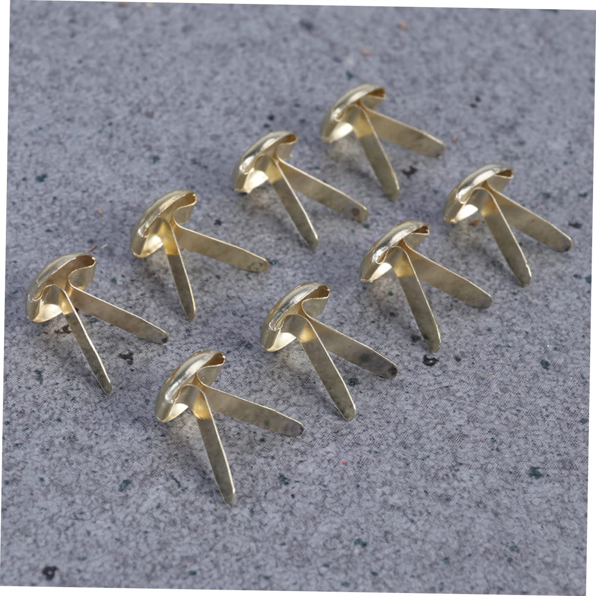 Operitacx 200pcs Electroplated Metal Brads Gold Paper Fasteners for Crafts DIY Storage Box