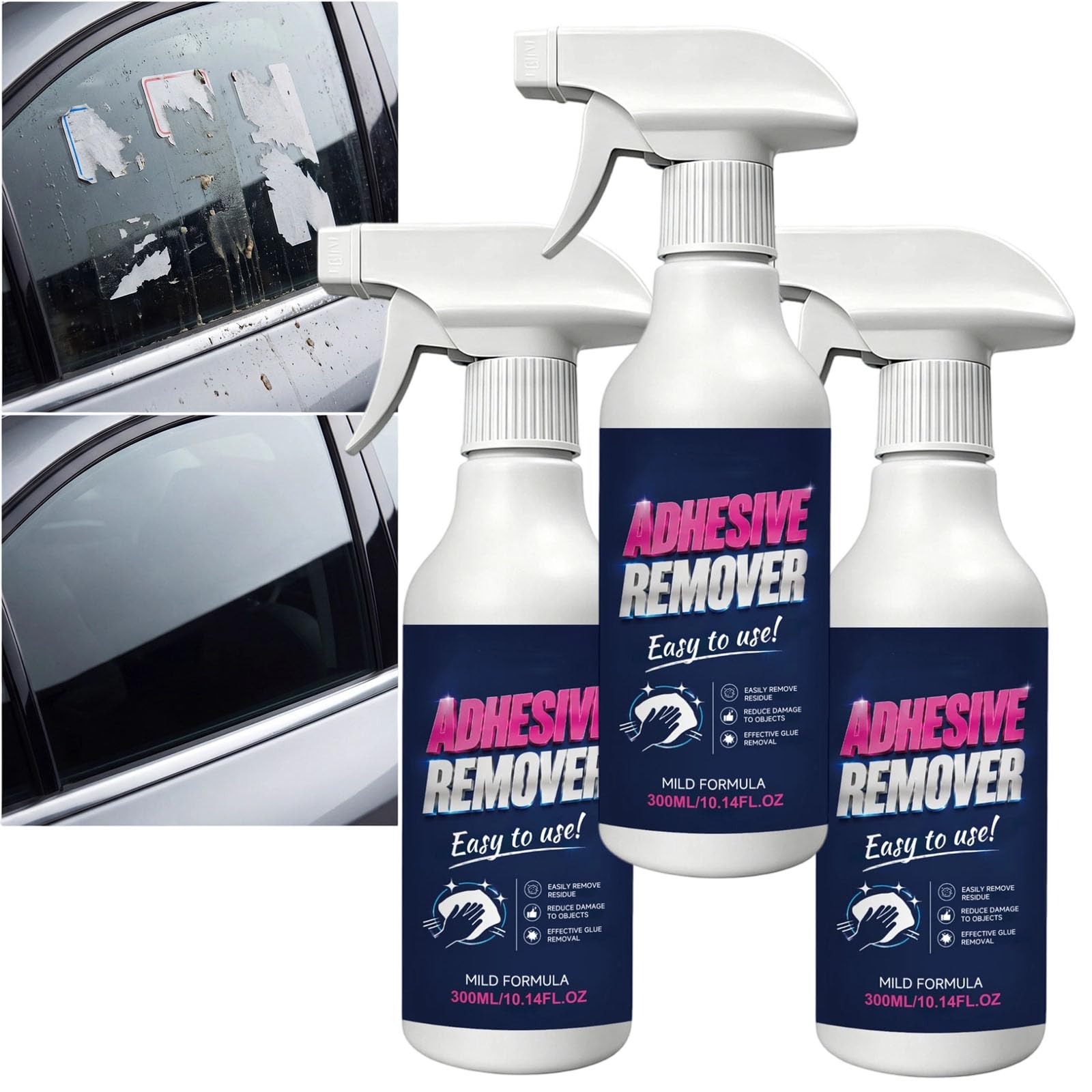 Klebstoffentferner Spray für Kleberückstände, Etiketten & Klebeband (3Pcs)