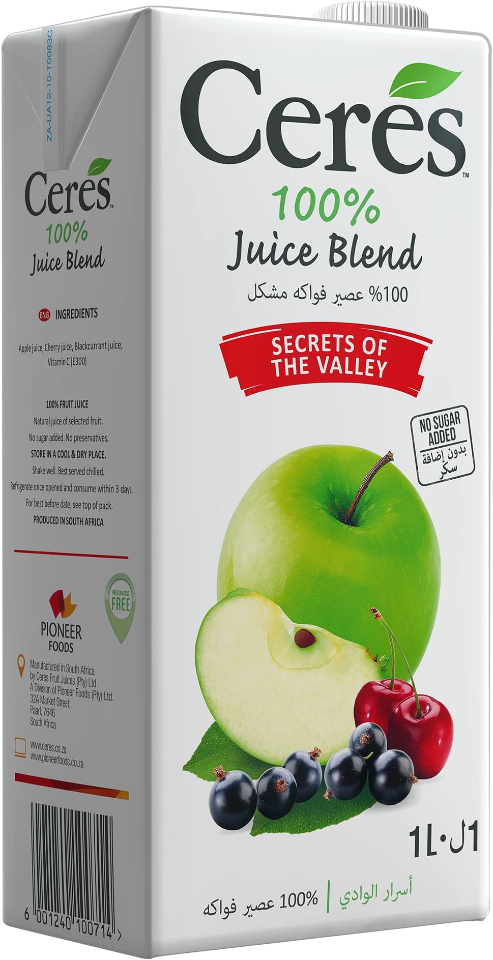 Ceres Secrets of the Valley Fruit Juice No Sugar Added, 33.81 fl oz ℮ 1000 ml