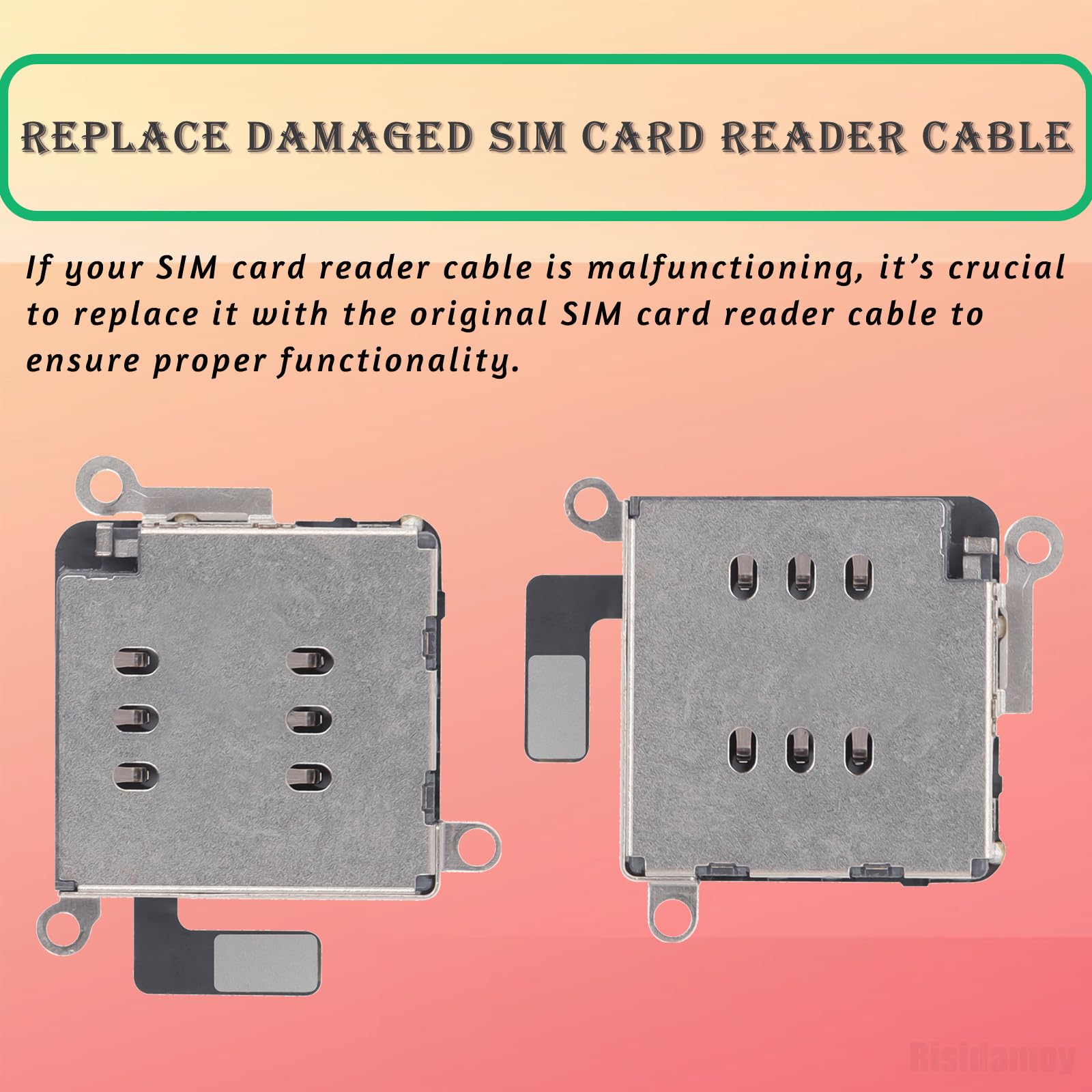 Amazon.com: Risidamoy Single SIM Card Reader Replacement for