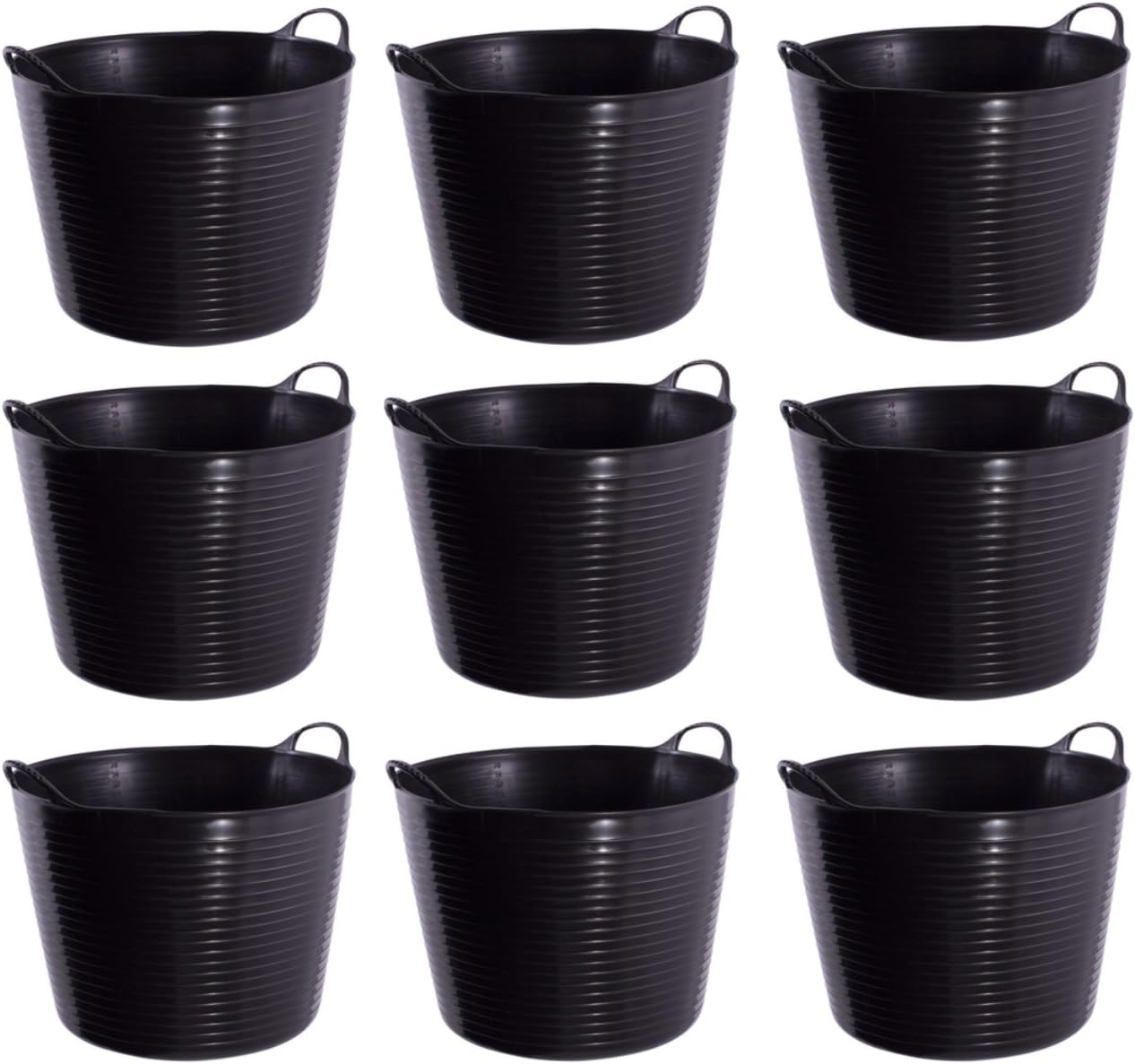 9 Black Tub Bucket Trug 38 Litre Red Gorilla SP42GBK Amazon.co.uk Grocery