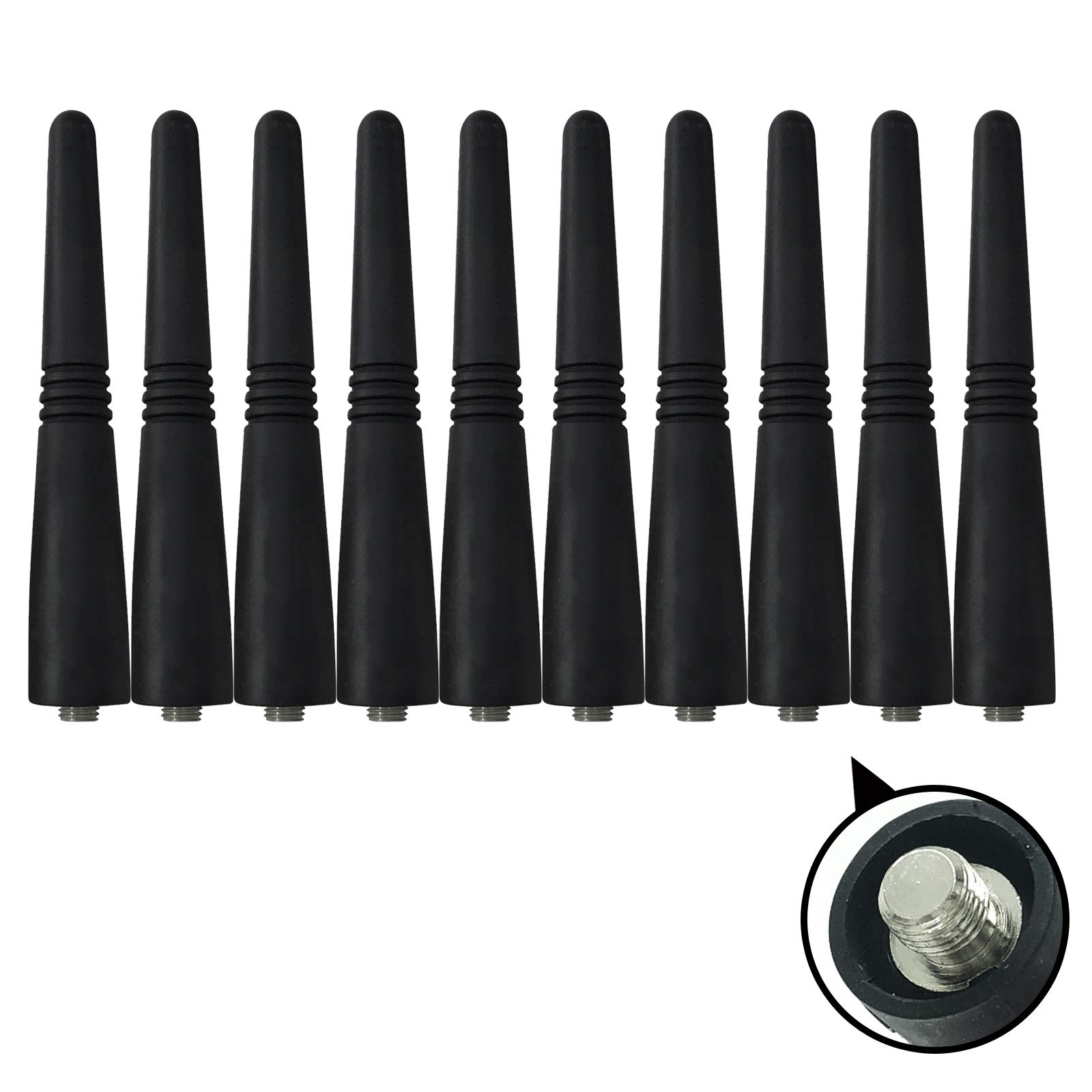Amasu 10Pcs PMAD4012 VHF Antenna 3.5 Inch Compatible with HT1250 EP450 PR400 CP185 CP200 EX500 EX600 PTX760