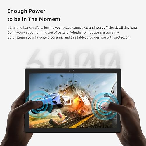 Vista 32 de Tablet 64GB 10 pulgadas Tablet, tabletas Android, batería 6000mAh Quad Core HD pantalla táctil Tableta Computadora 2MP+8MP Cámaras duales WiFi BT