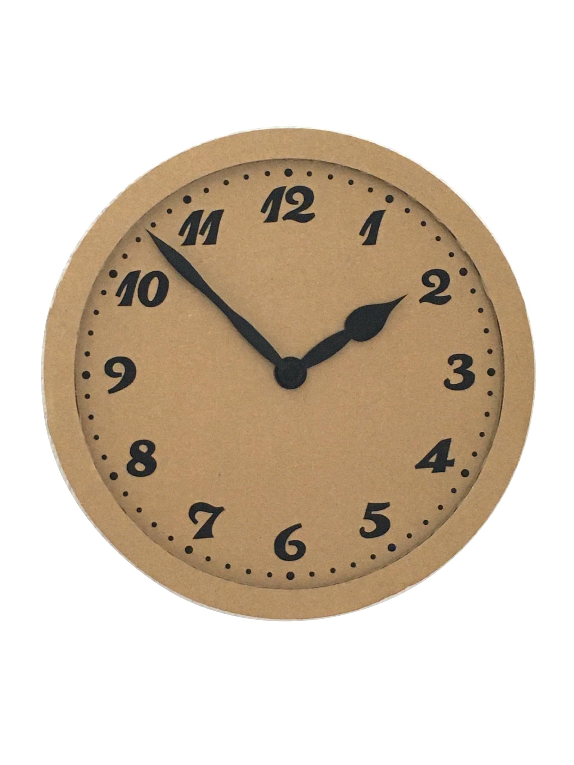 Amazon.co.jp: 紙の時計 掛け時計 ハンドメイド ナチュラル ミニマ 