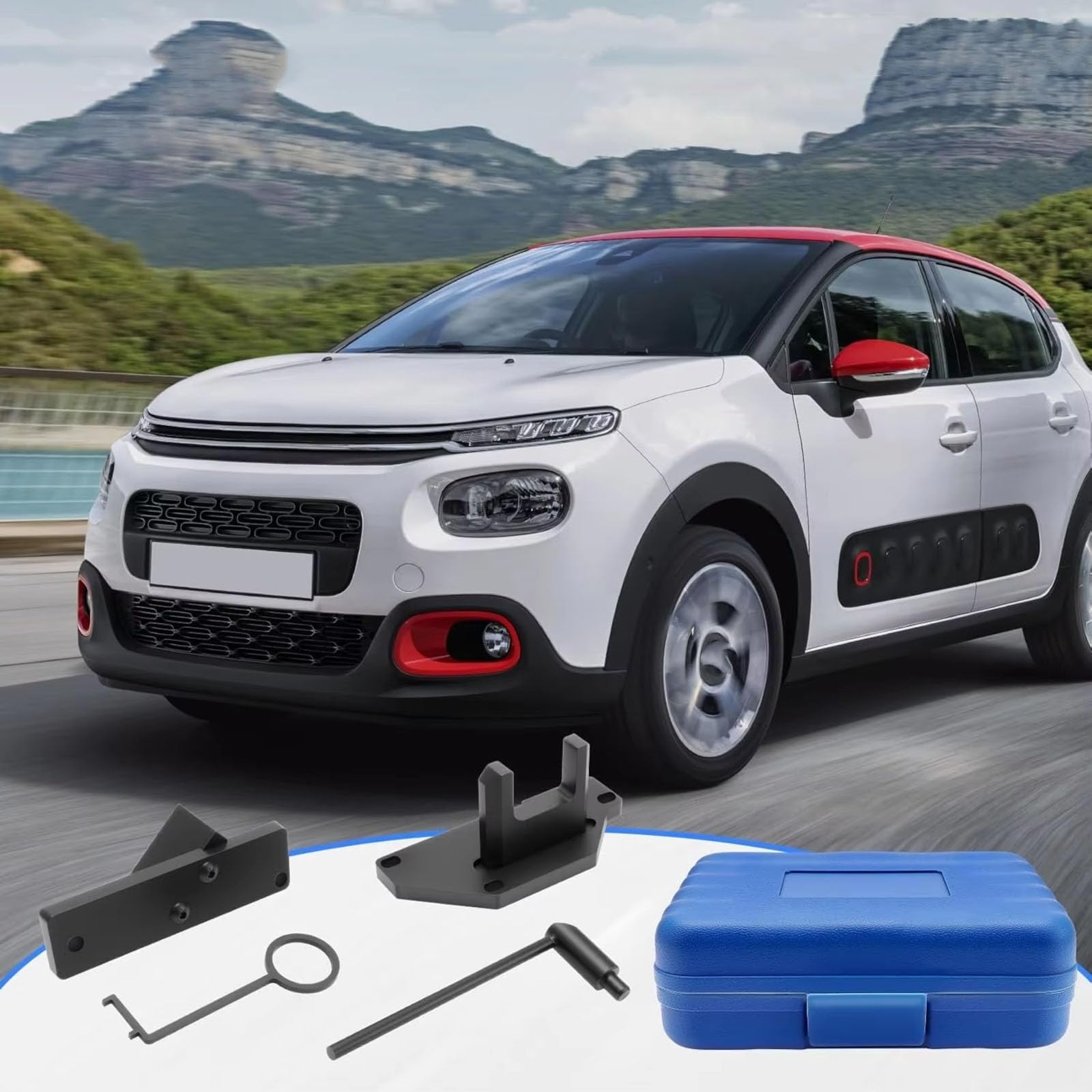 Compatible con Opel para Grandland para Crossland X J-0109-2D Vehículos Kit Herramientas para Árbol Levas Cadena Distribución De Motor Herramienta Calado Motor