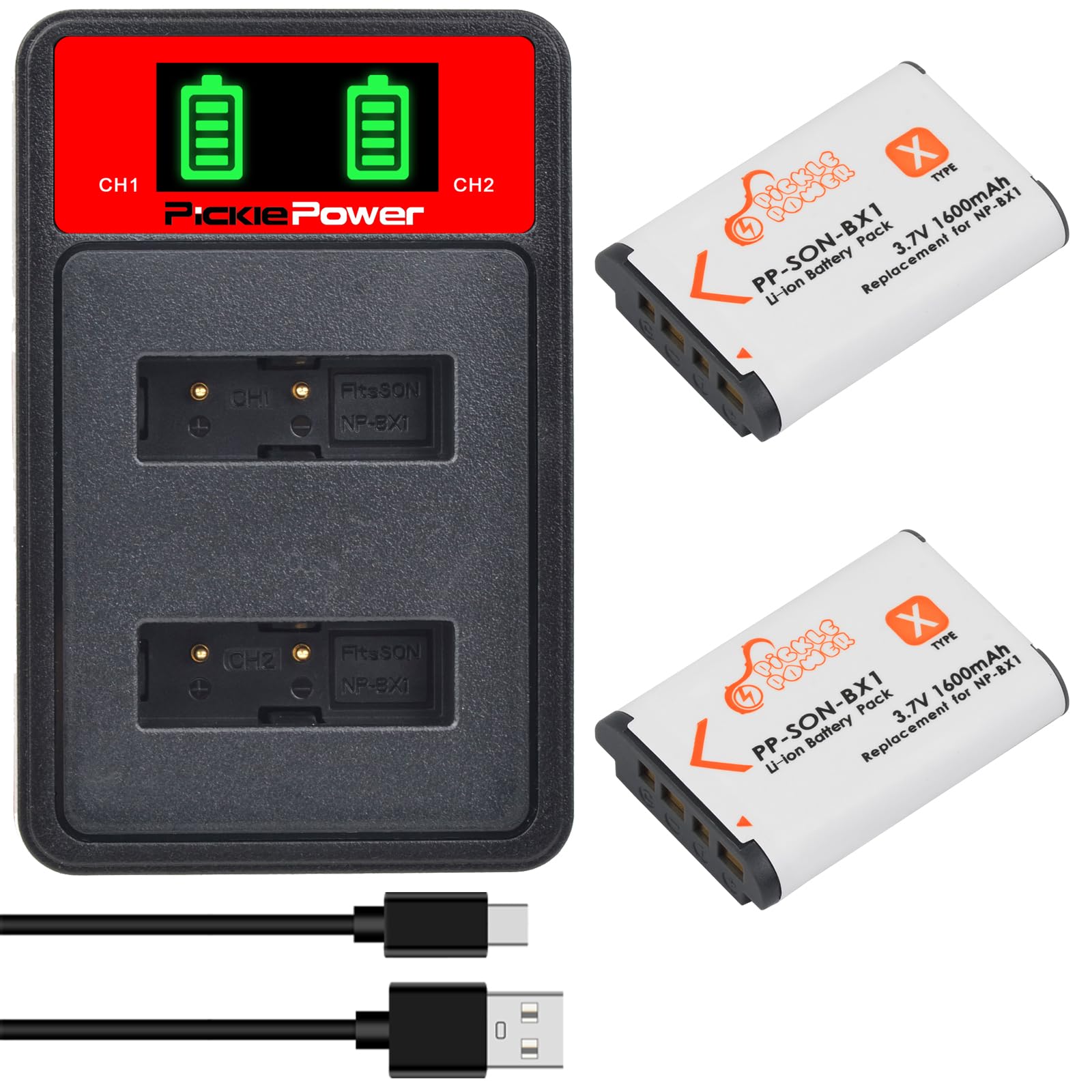Aazon.co : Pickle Power NP-BX1 Battery And LED Dual Charger For Sony