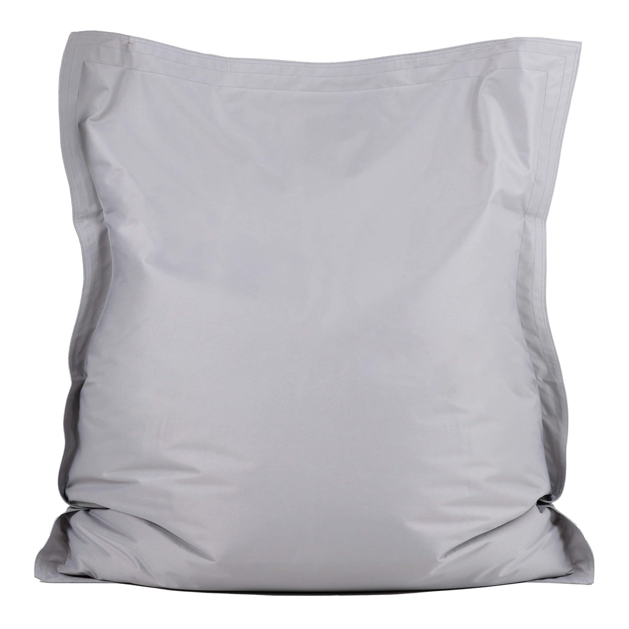 Bean Bag Bazaar Kids Bean Bag, Grey, Floor Cushion with Water Resistant Fabric, Large Beanbag for Indoor and Outdoor Use with Filling Included, 125cm x 100cm, Playroom, Garden, Kids Outdoor Furniture