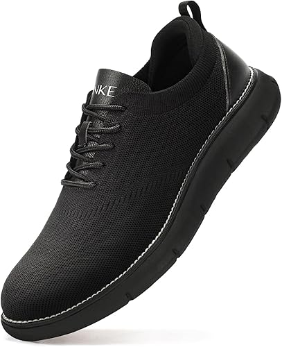 Zapatos de vestir de malla para hombre, zapatos casuales de negocios, con cordones, zapatos Oxford ligeros, transpirables, cómodos, suela gruesa,