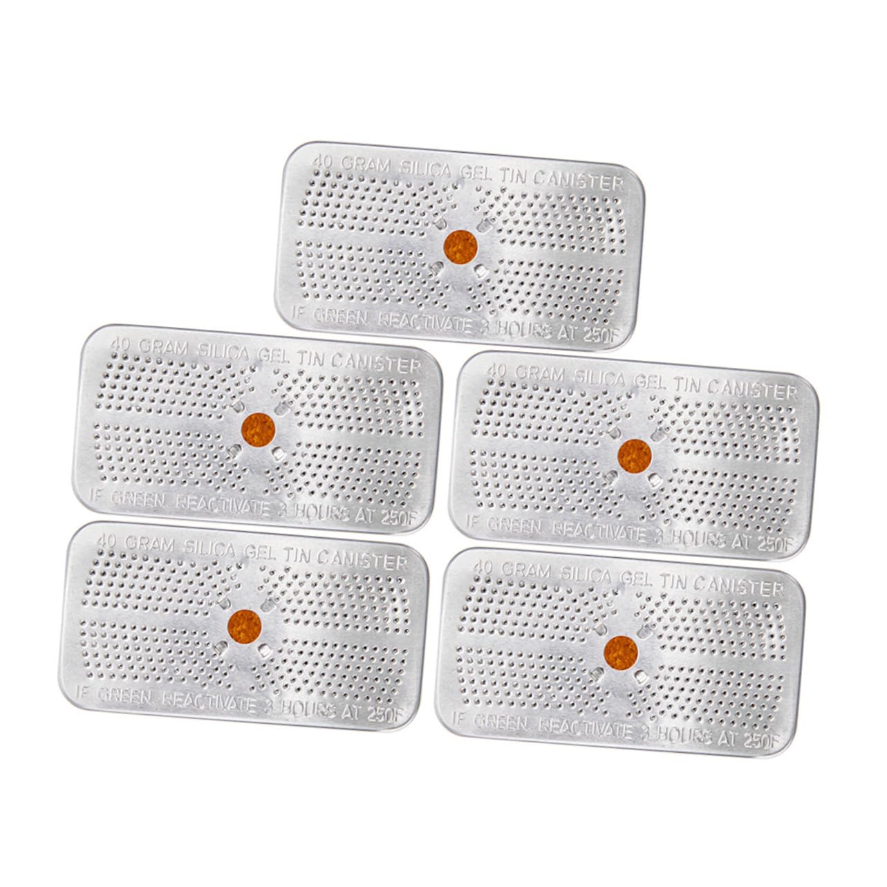 Gel de silice orange absorbant d'humidité réutilisable pour armoire 5 pcs