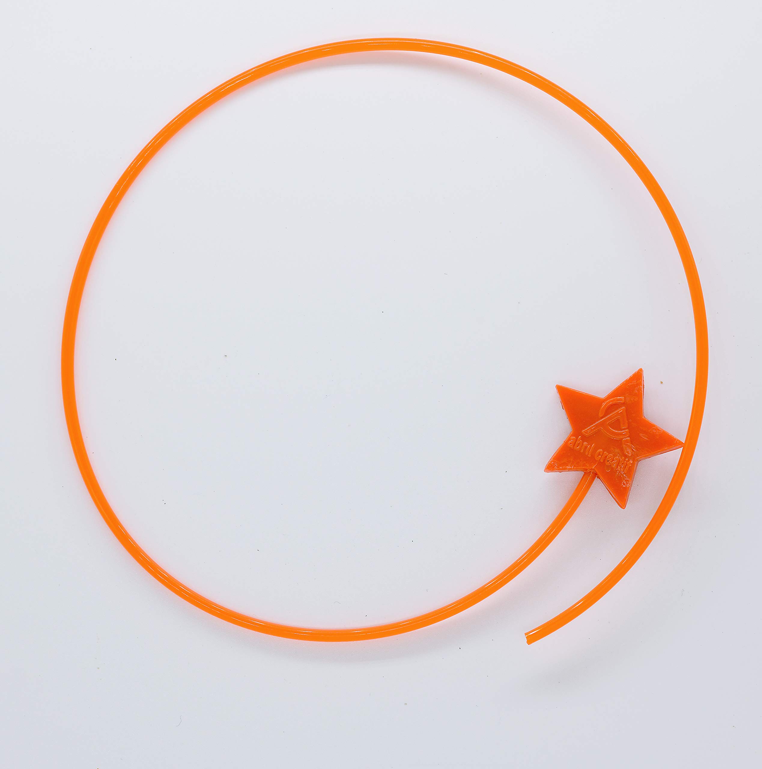 Abril Creatif LLP ISSF Pistol Safety Flag with Star - Pack of 2 (For Inserting on the ISSF regulated Sports Equipment to illustrate Safety)(Orange, 50 cm Approx)