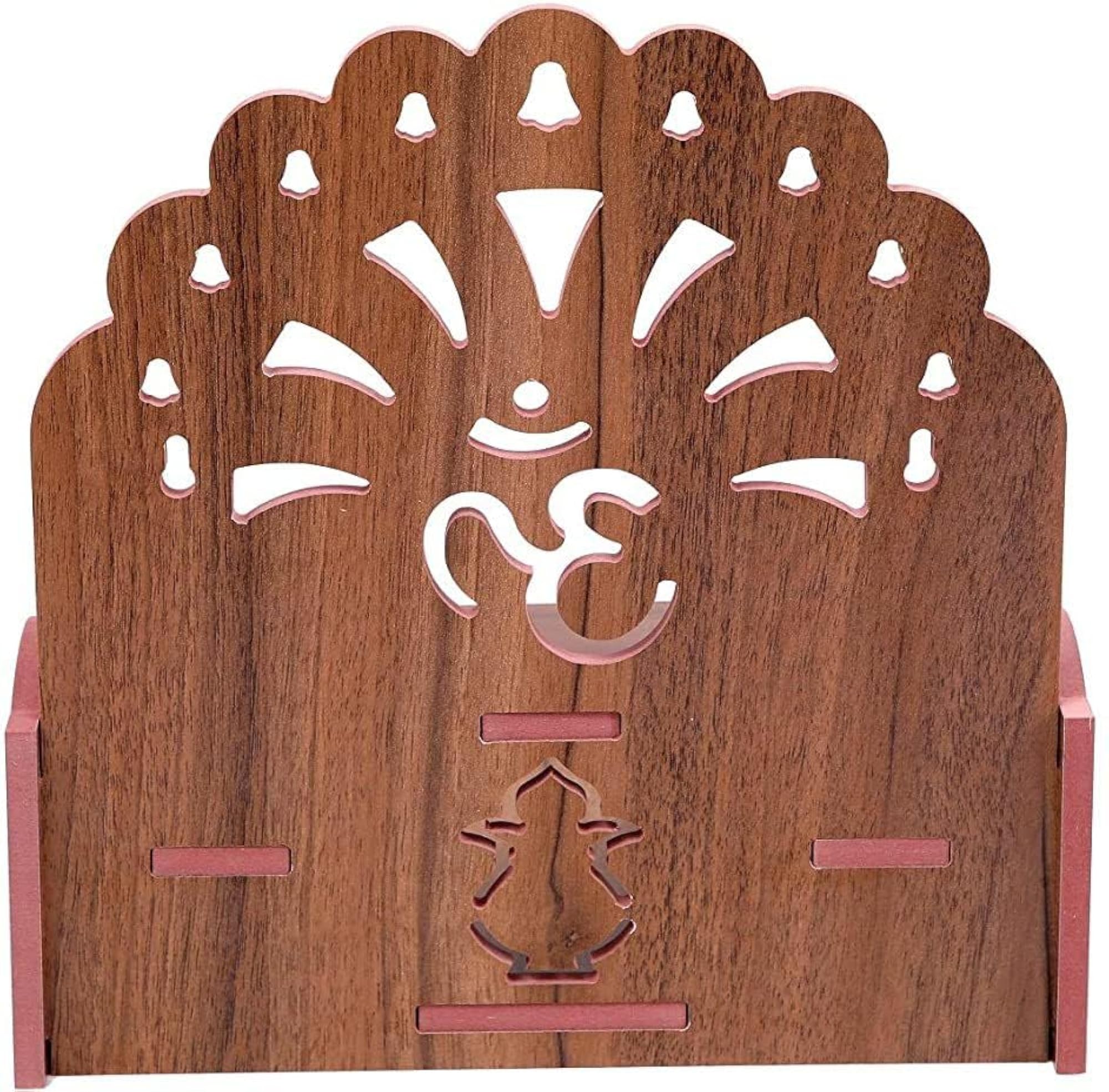 Handcrafted Wooden Home Temple - Timeless Elegance