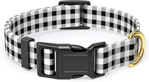 Rnivvi Collar de perro, collar ajustable para perros pequeños, lindo collar de cachorro para perros machos y hembras, collares suaves y resistentes