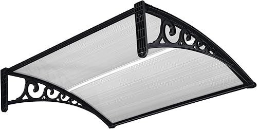 Yescom Toldo para ventana de puerta de 40 x 40 pulgadas, cubierta de lluvia con protección UV, hoja hueca para exteriores, paquete de 2